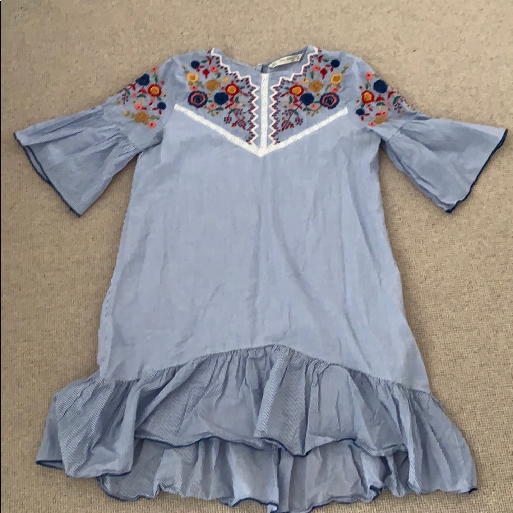 Zara floral embroidered cover up